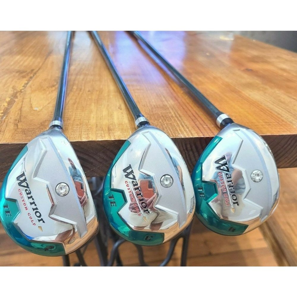 Warrior Custom Golf TE Tomahawk Hybrid Golf Clubs 2,3,4 Senior Flex - LH - NEW